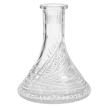 Колба для кальяну Candy Loop Crystal Clear 107D прозора під ущільнювач 25см