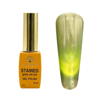 Вітражний Гель лак Global Fashion котяче око Stained glass cat eye 8 мл №3