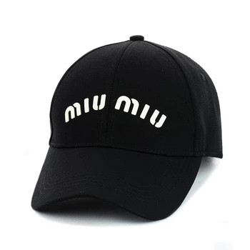 Детско-подростковая кепка "miu miu" черный с белым