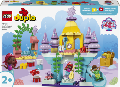 Zestaw klocków LEGO DUPLO Magiczny podwodny pałac Arielki 116 elementów (10435)