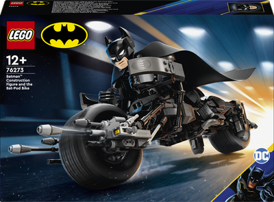 Zestaw klocków LEGO DC Batman Figurka Batmana i batcykl 713 elementów (76273)
