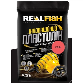 Пластилін для риболовлі REALFISH 500 грам Криль