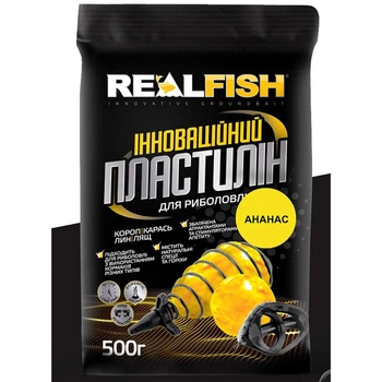 Пластилін для риболовлі REALFISH 500 грам Ананас