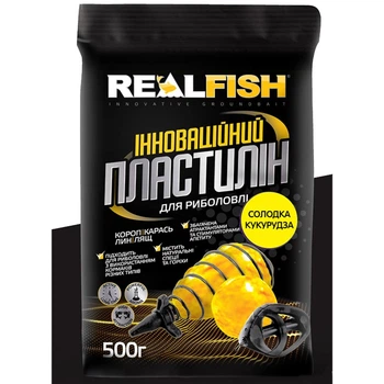 Пластилін для риболовлі REALFISH 500 грам Солодка кукурудза