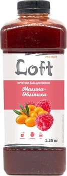 Фруктова база для напоїв LOFT Малина-Обліпиха 1.25 кг (4823113304737)