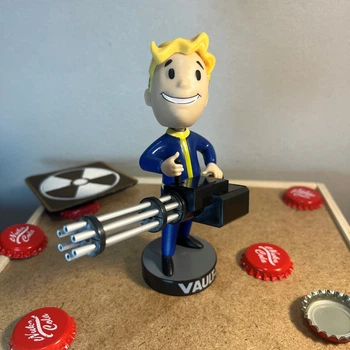 Фигурка Fallout Vault Boy Большие пушки Пупс коллекционный Bobblehead CHN AOHUA для фанатов игры 12см