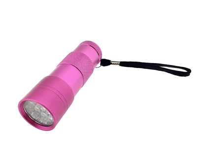 Led лампа-фонарик для сушіння гель лаку Розова 4,5 В