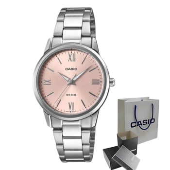 Женские часы Casio LTP-1303DD-4A розовые 50 м