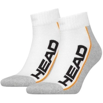 Шкарпетки Head STRIPE QUARTER 2-PACK біло-сіро-помаранчеві (2 пари) 35-38 781009001-062