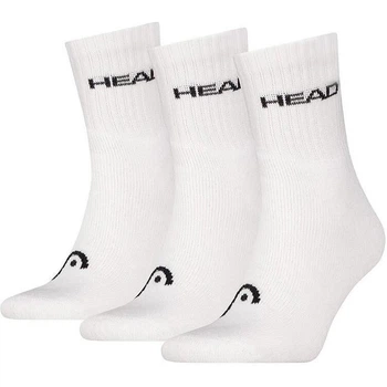 Носки Head ELEMENTS ALL SPORTS SHORT CREW 3P белые (3 пары) 43-46 701229009-002