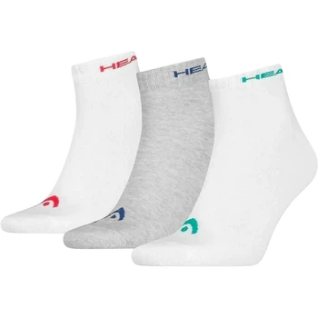 Носки Head QUARTER 3P UNISEX белые, серые (3 пары) 35-38 761011001-003