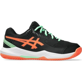 Кросівки тенісні дитячі Asics GEL-DEDICATE 8 PADEL чорно-помаранчево-м'ятні 37 1044A064-002