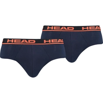 Трусы (брифы) Head BOXER BRIEF 2P темно-сине-оранжевые (2 штуки) XL 100001753-003