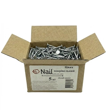 Цвяхи 3,1х50 покрівельні, DIN 1160 цинк (уп.5кг) нефас Nail 5 кг (405326)
