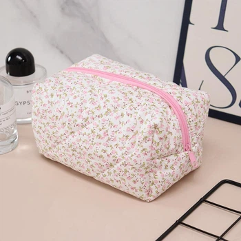 Косметичка ANbeauty с цветочным принтом 17х10х10,5 см Pink (AN0103352)
