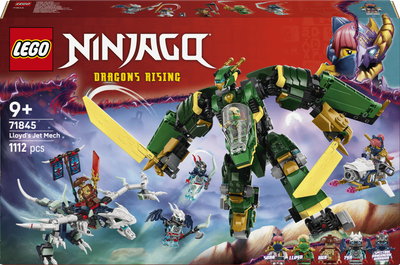 Klocki konstrukcyjne LEGO Ninjago Odrzutowy mech Lloyda 1112 elementów (71845)