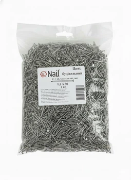 Гвозди 1,2х30 строительные, DIN 1151 бп (уп.1кг) Nail (405130)