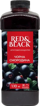 Фруктовий концентрат Red&Black Чорна Смородина 1.1 кг (4823113305130)