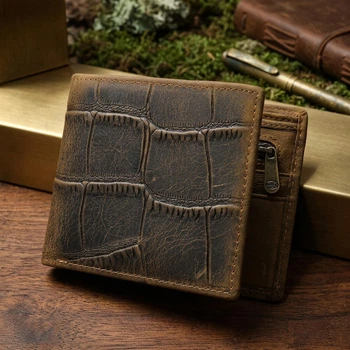 Чоловічий гаманець для карток купюр та документів Vintage bg200fash42 Коричневий
