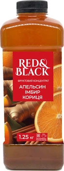 Фруктовий концентрат Red&Black Апельсин-Імбир-Кориця 1.25 кг (4823113304775)