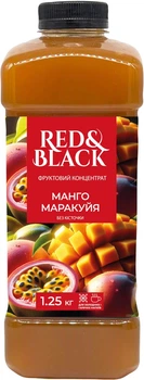 Фруктовий концентрат Red&Black Манго-Маракуя без кісточки 1.25 кг (4823113304836)