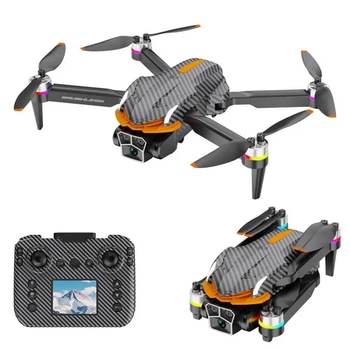 Квадрокоптер AE AE4 PRO — дрон с FPV и пультом с экраном, бесколлекторные моторы, оптическое позиционирование, избегание препятствий, дальность до 150 м, полёт до 15 минут, черный