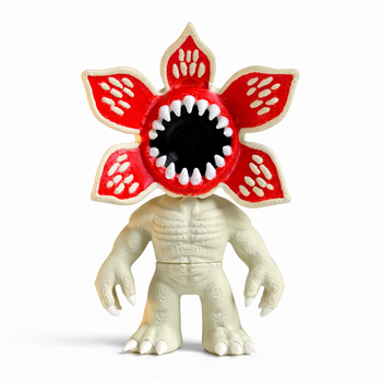 Брелок Demogorgon (Демогоргон) Stranger Things Пластик 70 мм Бежевый для ключей