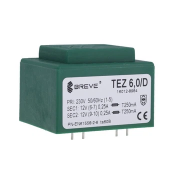 Трансформатор TEZ6/D/12-12V (TEZ6/D230/12-12V) - 307833