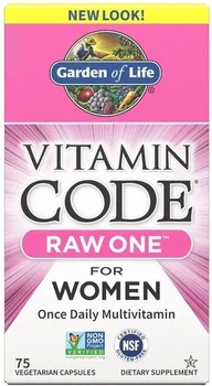 Kompleks witaminowo-mineralny dla kobiet Garden of Life Vitamin Code Raw One 75 kapsułek (658010114035)