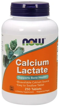 Кальцій Now Foods Calcium Lactate 250 таблеток (733739012609)