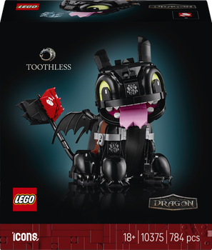 Конструктор LEGO Icons Як приборкати дракона: Беззубик 784 елемента (10375)