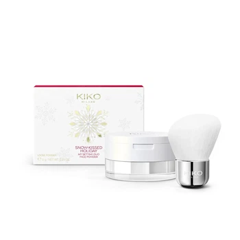 Пудра для лица с матовым и светлым финишем двойная Kiko Milano Snow-Kissed Holiday My Setting Duo Face Powder 18.5г