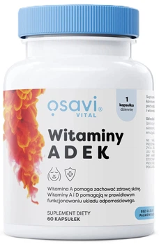 Kompleks witaminowy Osavi Witaminy ADEK 60 kapsułek miękkich (5904139920237)