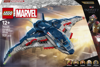 Zestaw klocków LEGO Marvel Avengers: Czas Ultrona — Quinjet 1131 element (76325)
