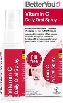 Вітамін C BetterYou Vitamin C Daily Oral Spray 50 мл Вишня-гранат (96202463)
