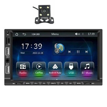 Автомагнитола 2DIN с сенсорным экраном, Bluetooth и камерой заднего вида