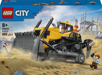 Zestaw klocków LEGO City Żółty buldożer 390 elementy (60466)