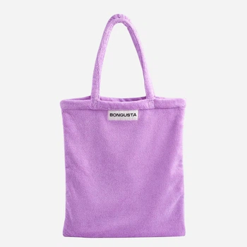 Сумка еко-шопер жіноча тканинна Bongusta BON01-017 Темно-рожева (800070348317)