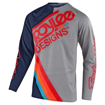 Велоджерси TLD SE Pro Jersey Light Grey/Navy S Troy Lee Designs (1106-301176032)