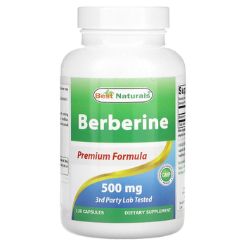 Берберин Best Naturals (Berberine) 500 мг 120 капсул BNR01617