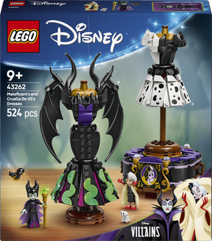 Конструктор LEGO Disney Сукні Малефісенти та Круелли Де Віль 524 елемента (43262)