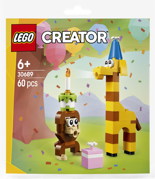 Zestaw klocków LEGO Creator Urodzinowe zwierzaki 60 elementów (30689)