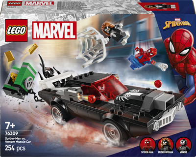 Zestaw klocków LEGO Super Heroes Marvel Spider-Man kontra muscle car Venoma 254 elementy (76309)