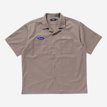 Koszula męska z krótkim rękawem XLARGE 201251014003S-21 M Beżowa (800070340556)