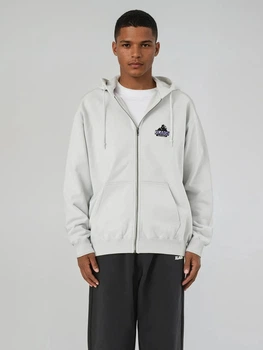 Bluza męska rozpinana streetwear z kapturem XLARGE 201253012011-11 L Szara (800070350310)