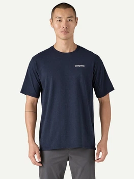 Футболка довга чоловіча Patagonia 38504-NENA L Темно-синя (800070336119)
