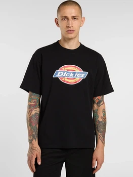 Koszulka męska bawełniana Dickies DK0A88FGBLK1 S Czarna (800070354584)