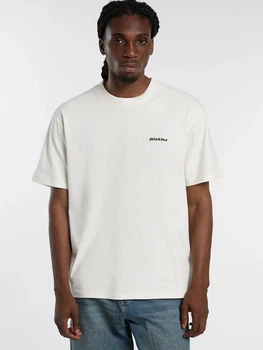 Футболка бавовняна довга чоловіча Dickies DK0A89ENECR1 S Біла (800070354678)