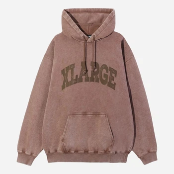 Bluza męska z kapturem kangurka XLARGE 201253012009-20 L Brązowa (800070350307)