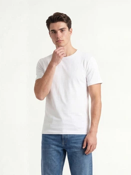 Футболка хлопковая длинная мужская Tom Tailor 1050139-20000 2XL White (4069403505624)